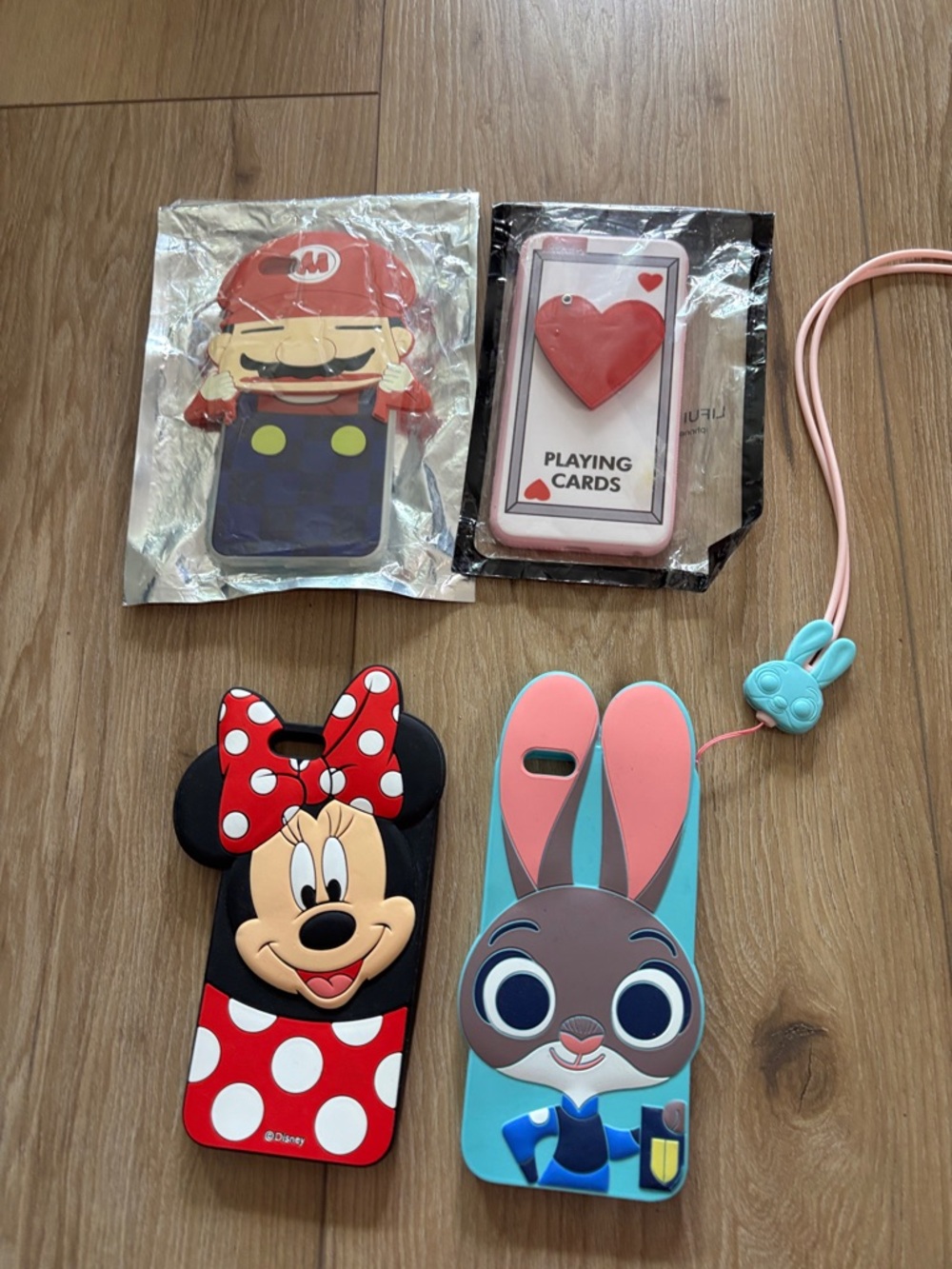 Disney Minnie Mouse Red White Polka Dot Silicone Phone Case for Iphone 6 plus